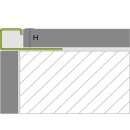 PRODECOR Q Quadratprofil Edelstahl V2A verchromt 2,50 Meter