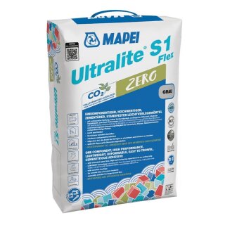 MAPEI® ULTRALITE S1 FLEX (LD) ZERO GRAU Fliesenkleber Fliesenverlegemörtel Flex-Kleber Zum Ansetzen und Verlegen nahezu aller Arten und Formate von keramischen Fliesen und Platten 15 kg