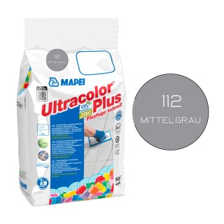 ULTRACOLOR PLUS Fugenmörtel 112 mittelgrau 5 kg Flexfuge ohne Ausblühen